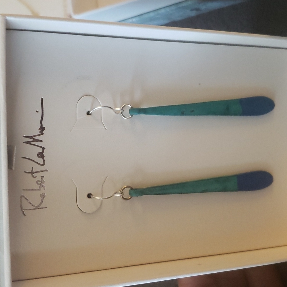 Robert Lee Morrison hammered dangle earrings